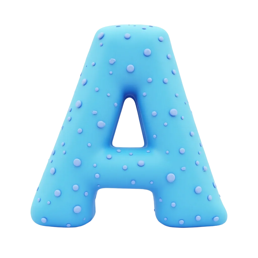 Bubble Letter A